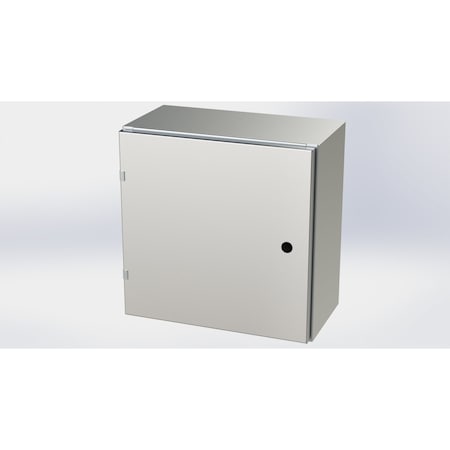 Saginaw Control & Engineering 1/4 Turn Latch Electrical Enclosures, 20 in H, 10 in D, 20 in W, NEMA 3R, 4, 4X, 12, 13 SCE-20EL2010SS6LP